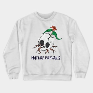 Nature Prevails Cracked Skull Crewneck Sweatshirt